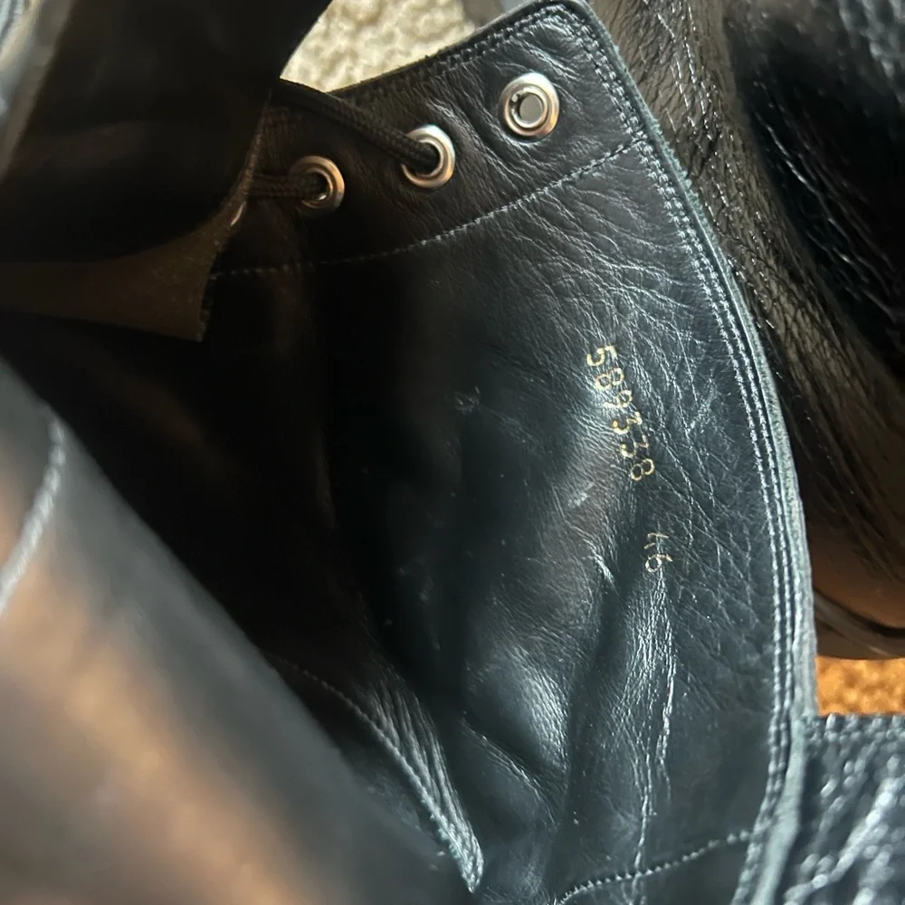 Balenciaga Crackled Leather Strike Boots Size 46 (US 12) - Picture 10 of 12